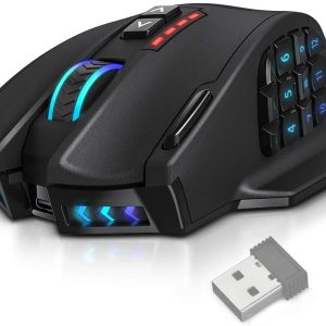 UtechSmart Venus Pro RGB Wireless MMO Gaming Mouse