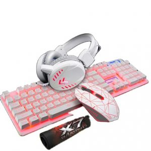 Gaming Combo – USB Keyboard, Mouse, Headset and Mouse Pad